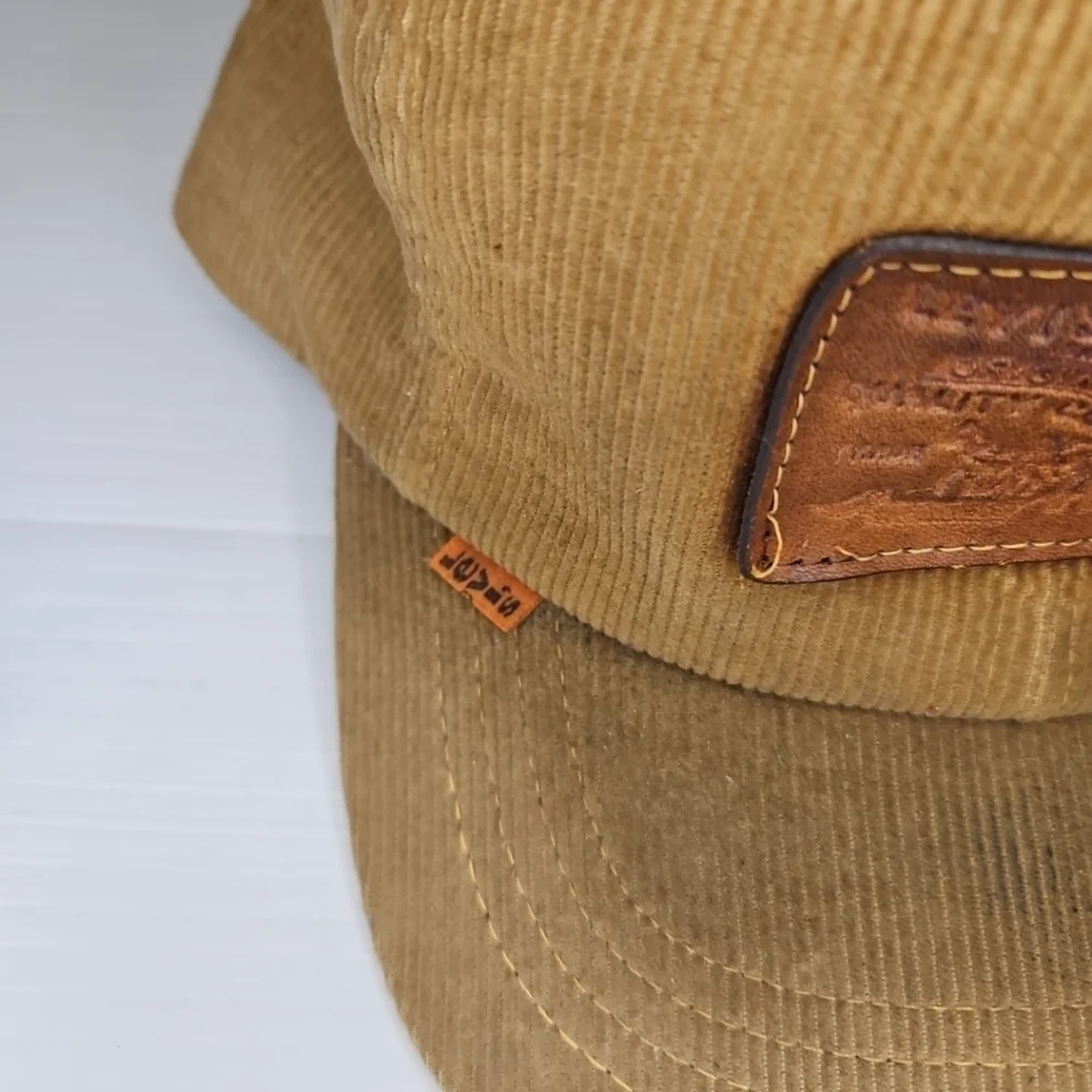 Vintage Rare 1970s Levi’s Orange Tab Corduroy Trucker Baseball Cap Hat
